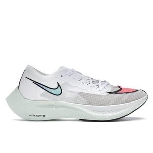 Nike ZoomX Vaporfly Next% White Hyper Jade Flash Crimson. So 8.5men/ 10 women